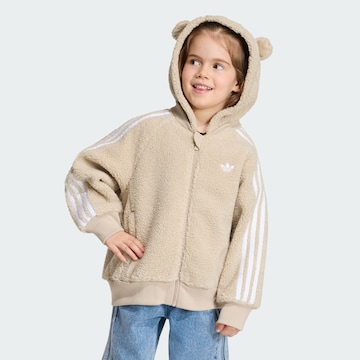 Veste en polaire 'CARE BEARS' ADIDAS ORIGINALS en beige : devant