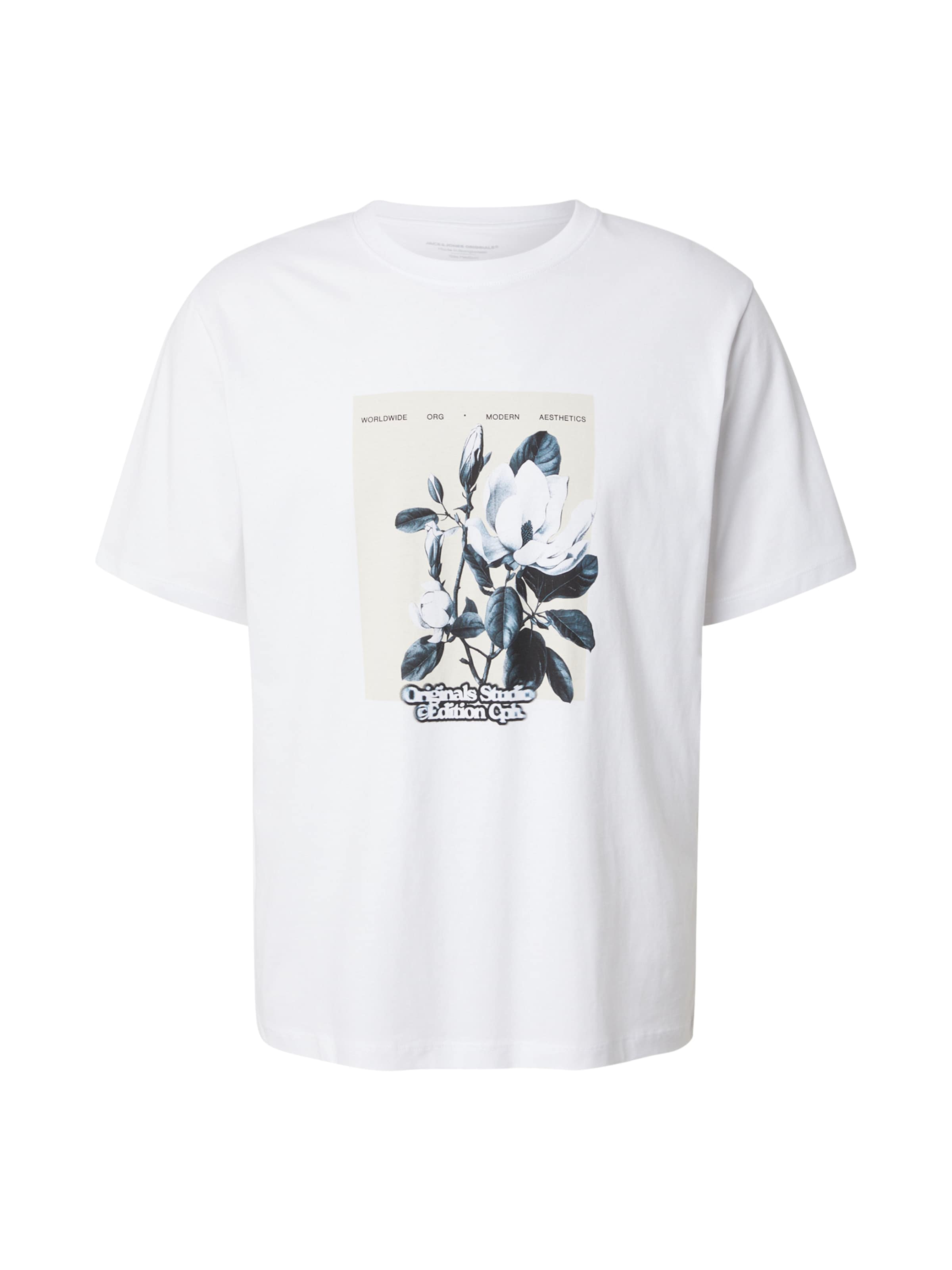 JACK & JONES Tričko 'JORASTORIA' – bílá: přední strana