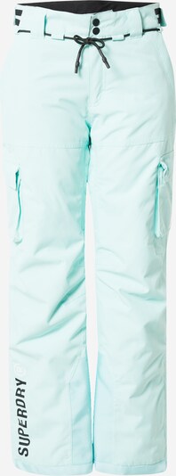 Superdry Snow Pantalon de sport 'Ultimate Rescue' en aqua / noir / blanc, Vue avec produit