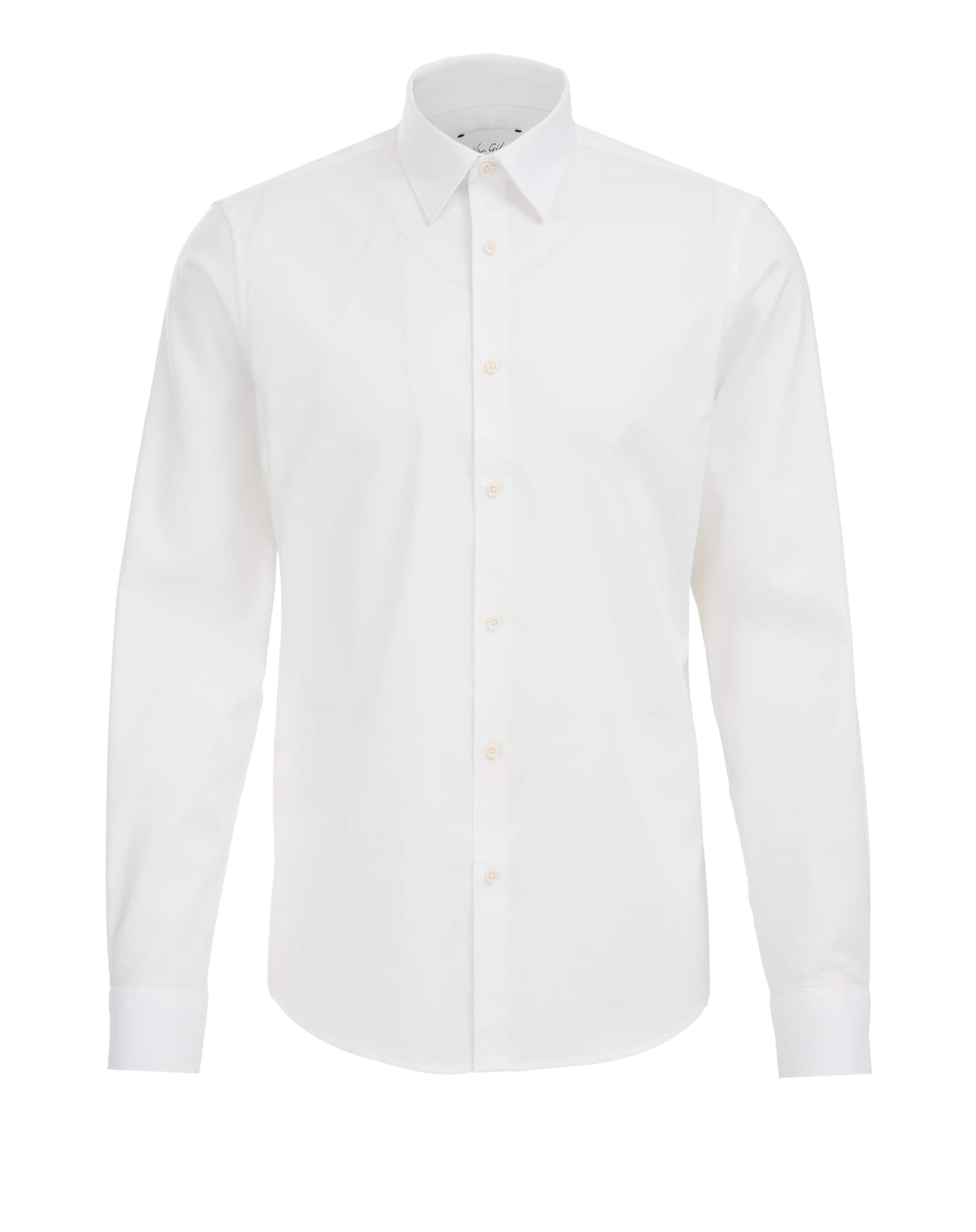 van Gils Úzky strih Biznis košeľa - Biela: predná strana