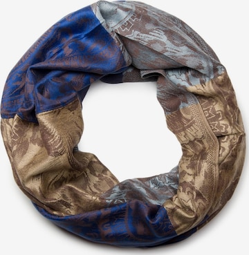styleBREAKER Loop scarf 'Loop mit Hibiskus Blüten und Paisley Muster' in Mixed colours: front