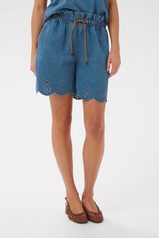 SAINT TROPEZ Regular Shorts in Blau: Vorderseite