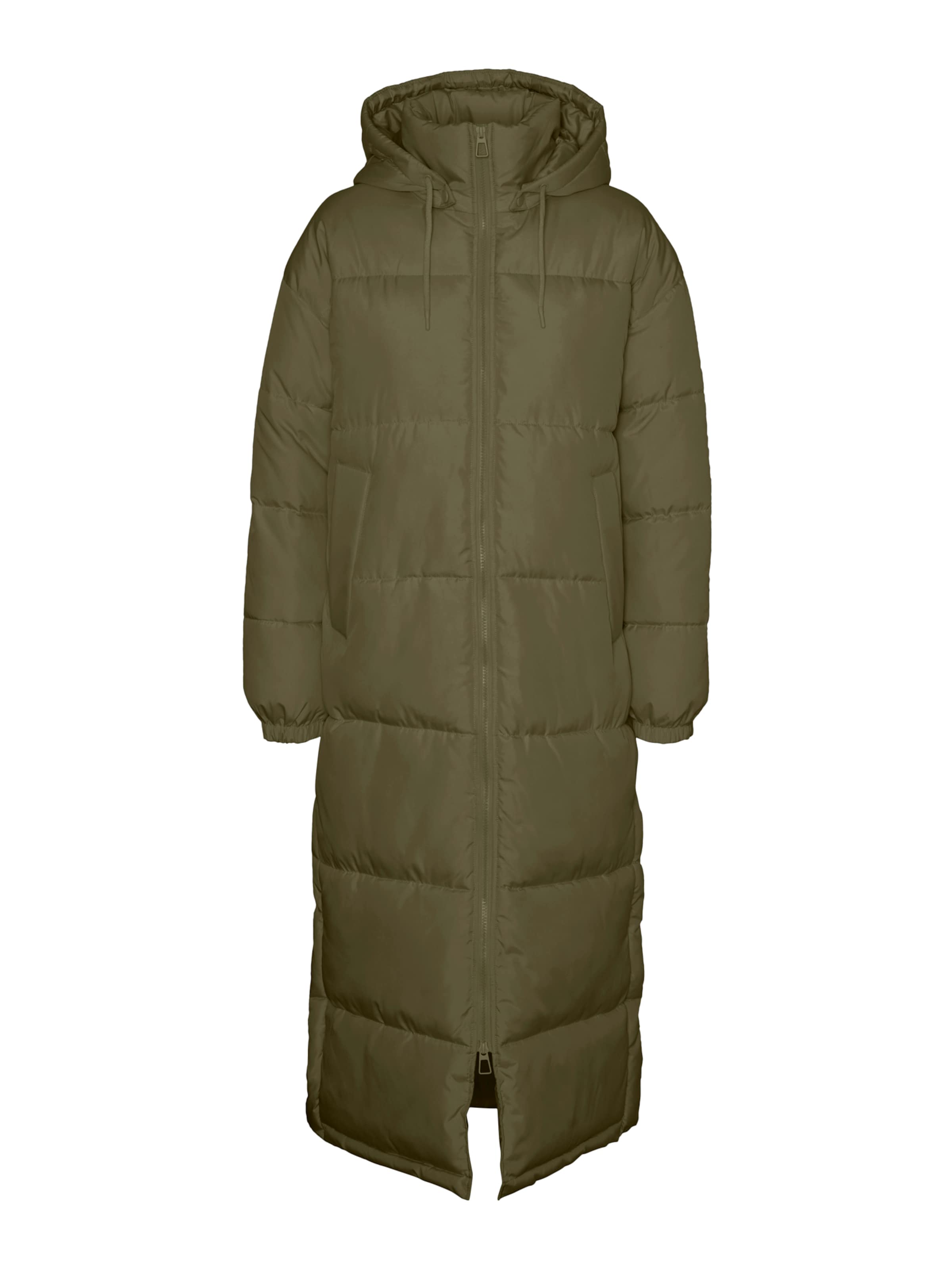 VERO MODA Talvemantel 'VMKLEA', värv roheline: eest vaates