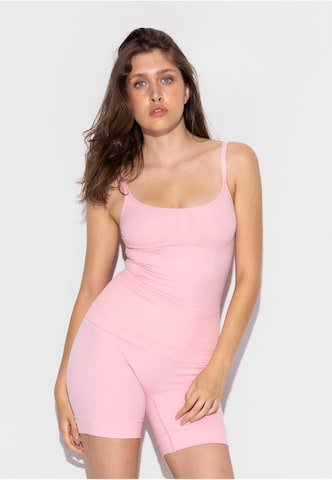 Lykkeland Atelier Shapingtop 'Second Skin' in Roze: voorkant