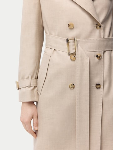 GOBI Cashmere Between-Seasons Coat in Beige