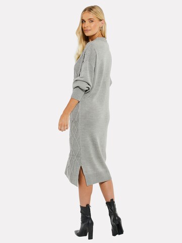 Threadbare Knitted dress 'Harley' in Grey