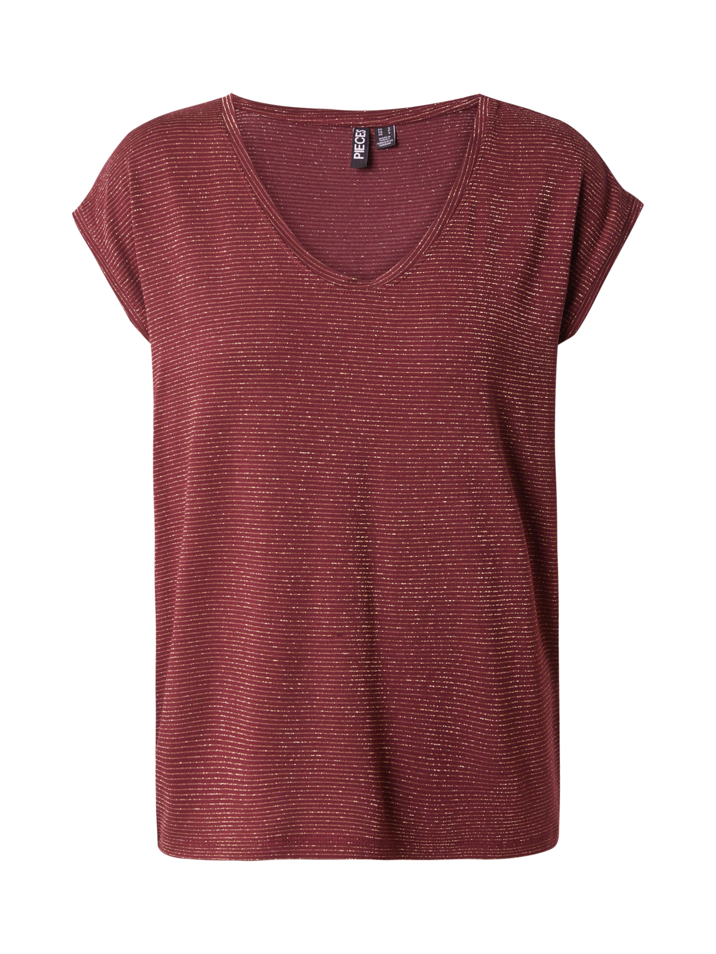 PIECES Shirt 'PCBillo' in Red: front