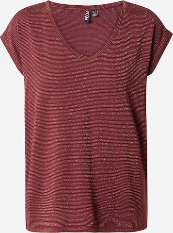 PIECES T-Shirt 'PCBillo' in Rot: Vorderseite