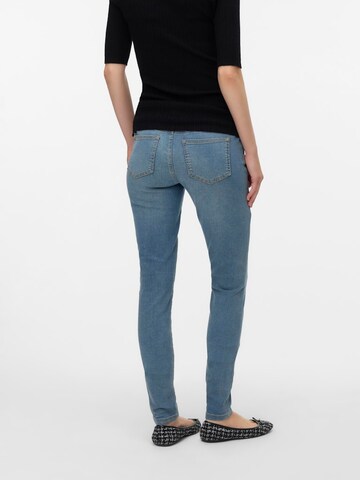 MAMALICIOUS Slimfit Jeans 'MLLUTON' in Blau