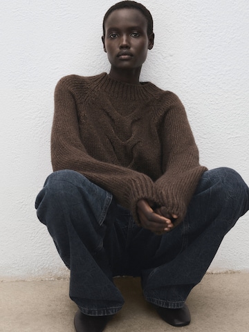 MANGO Pullover 'NOLITA' in Braun
