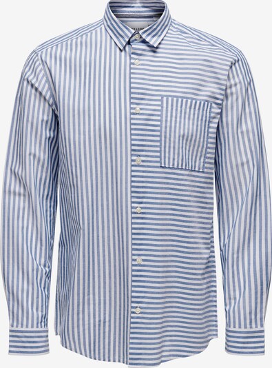 Only & Sons Риза в гълъбово синьо / бяло, Преглед на продукта