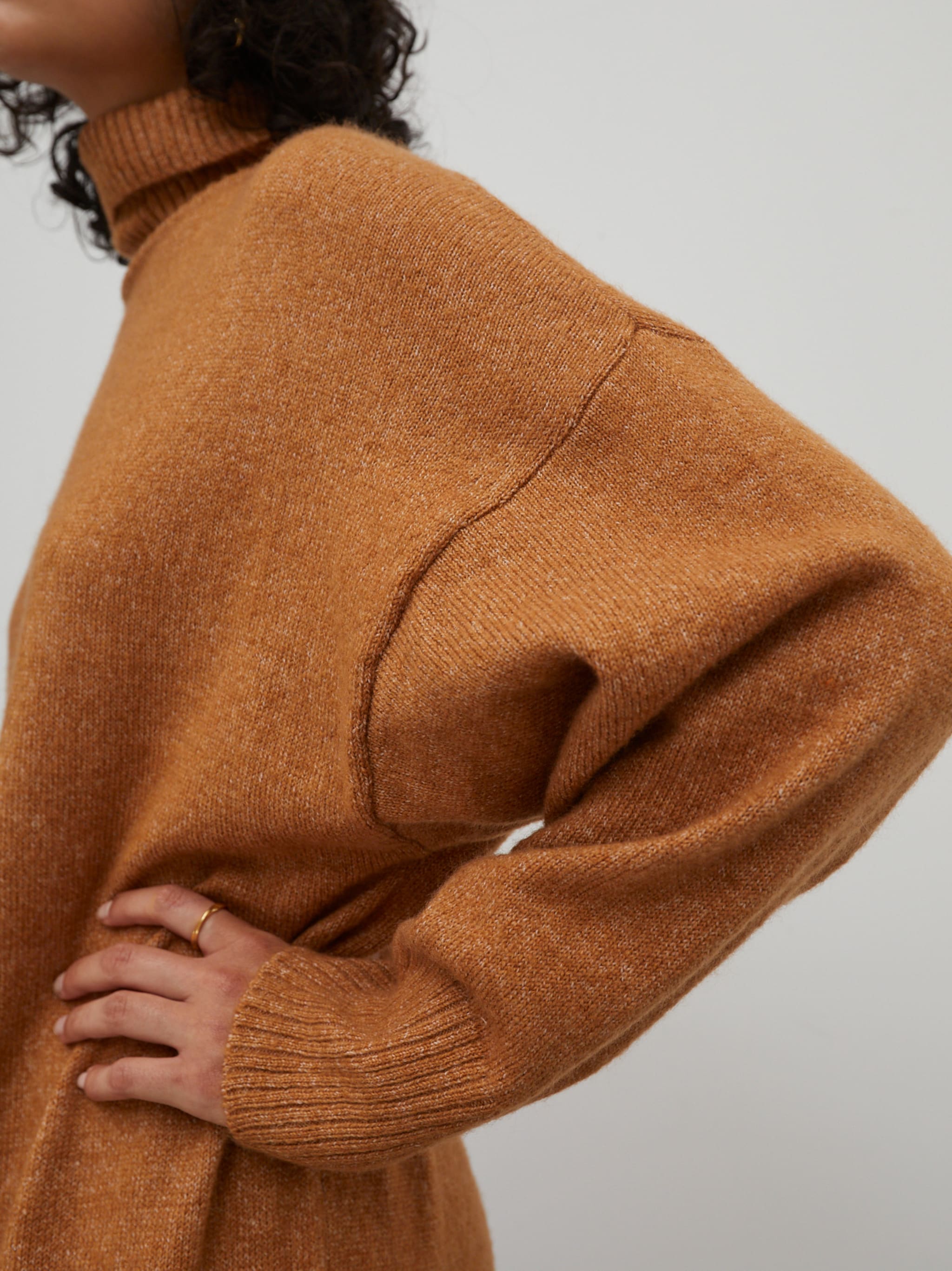 EDITED Productos Vestido de punto 'Gia' marrón