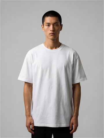 Lowkey T-shirt 'T-Shirt Plain Tee Overzised Shirt' i vit