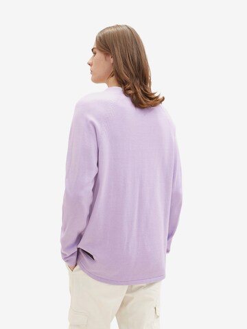 TOM TAILOR DENIM Sweter w kolorze fioletowy