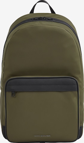 TOMMY HILFIGER Backpack in Green: front