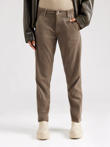 G-STAR Loosefit Chino kalhoty 'Kate' – hnědá: přední strana