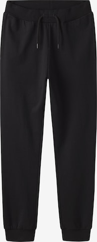 TWO SOON Trousers in Black: front