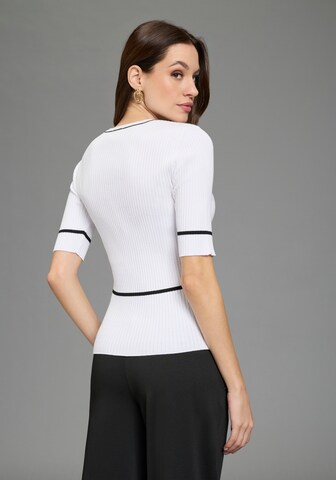 Bruno Banani LM Pullover in Weiß