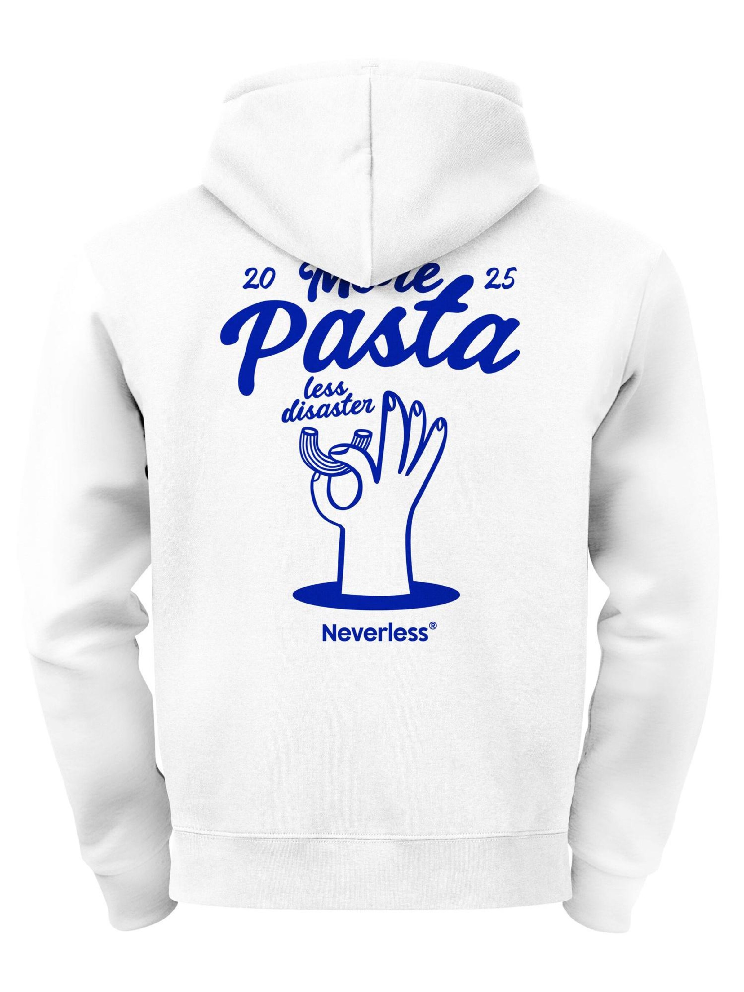 Neverless Sweatshirt 'More Pasta' in White