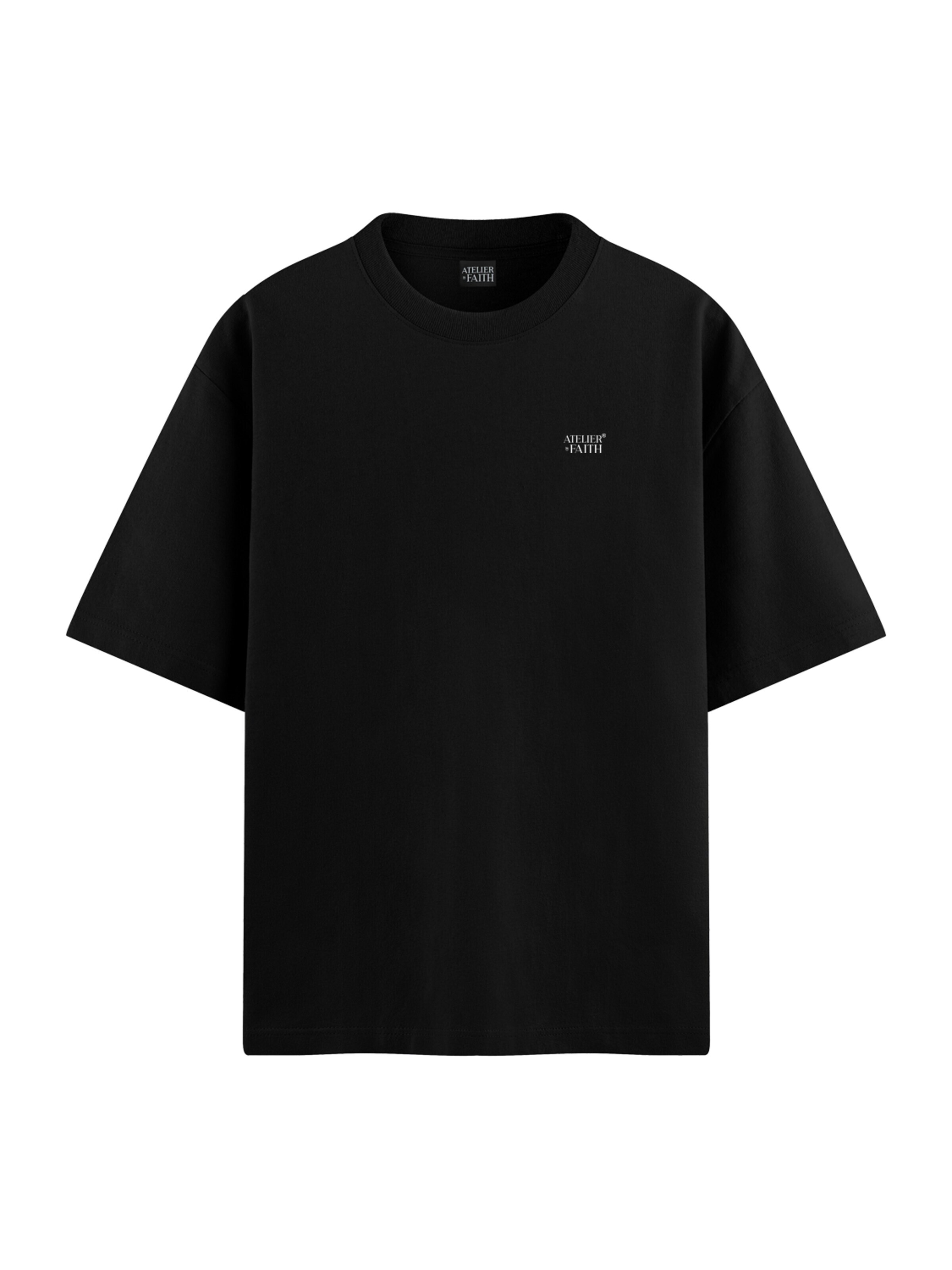 ATELIER OF FAITH Shirt 'ATLR FAMILY SIGNATURE' in Zwart: voorkant