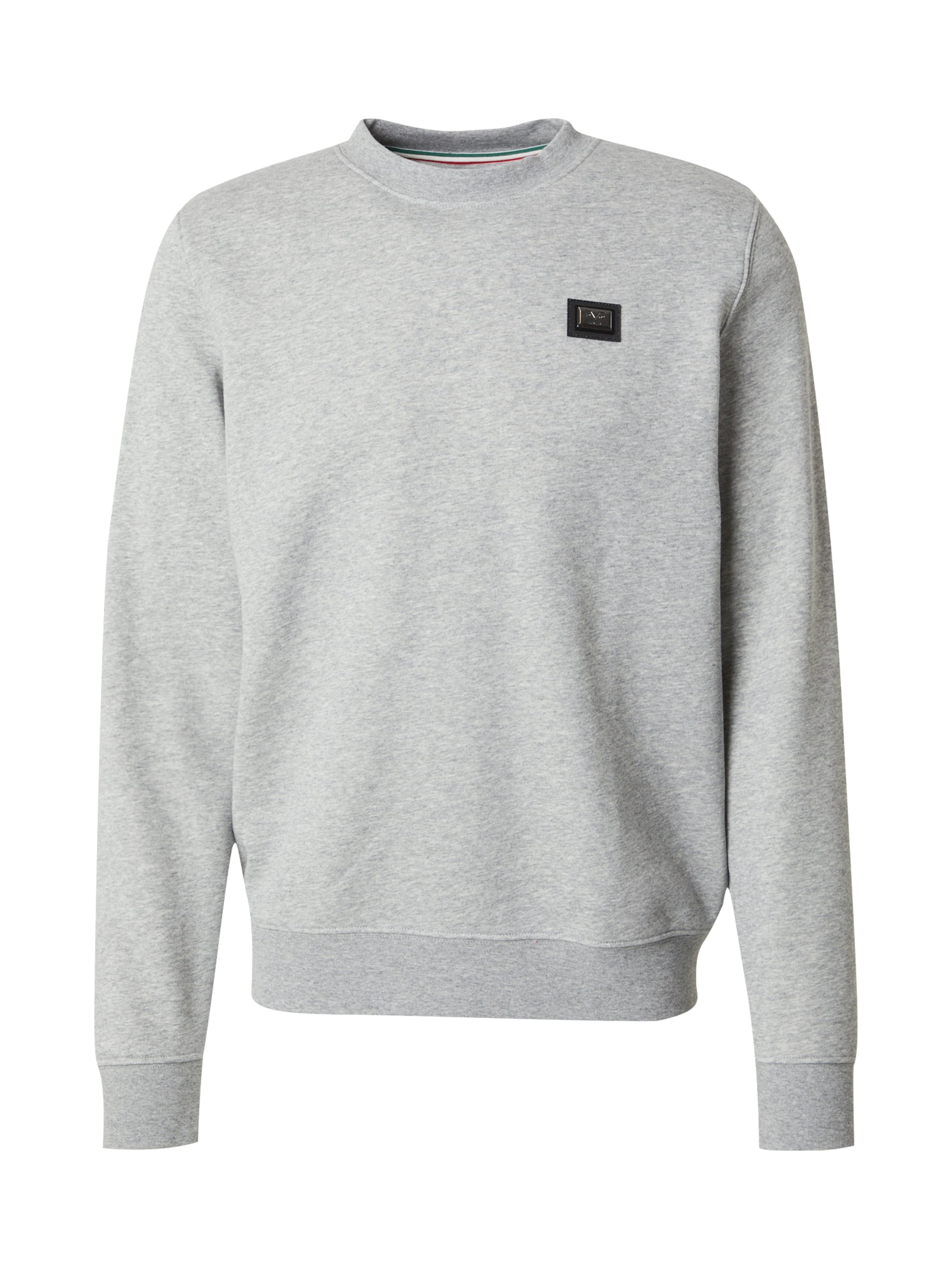 19V69 ITALIA Sweatshirt 'Nico M.P.' in Grey: front