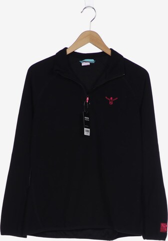 CHIEMSEE Sweatshirt & Zip-Up Hoodie in XL in Black: front