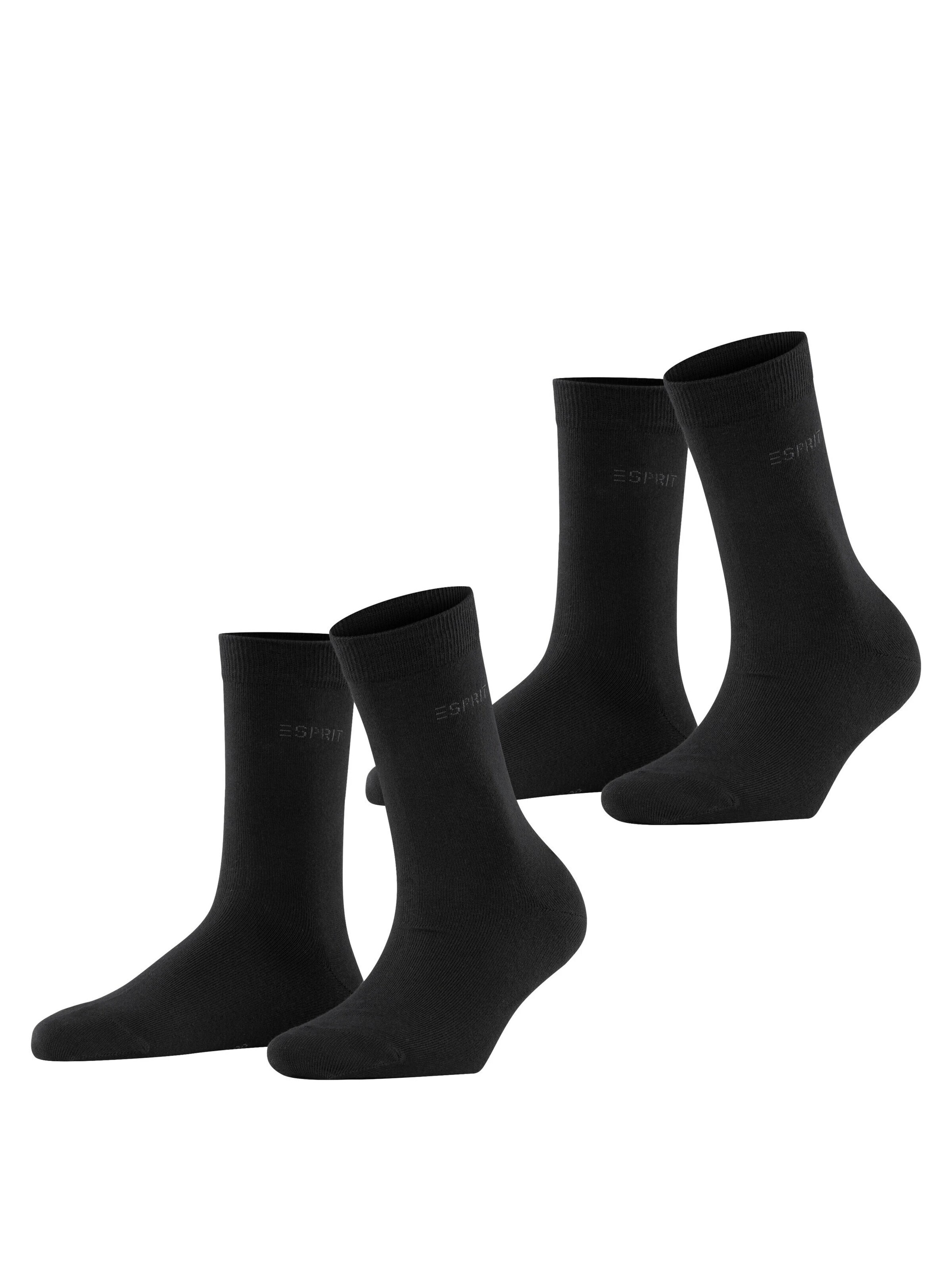 ESPRIT Socken 'Uni 2-Pack'‌ in Schwarz: Vorderseite