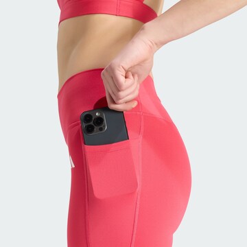 ADIDAS PERFORMANCE Skinny Sportbroek 'Optimé Essentials' in Roze