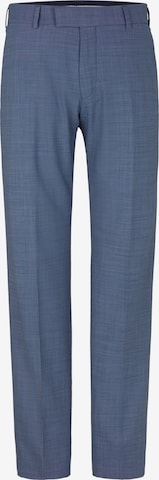 STRELLSON Slim fit Pleated Pants ' Max ' in Blue: front