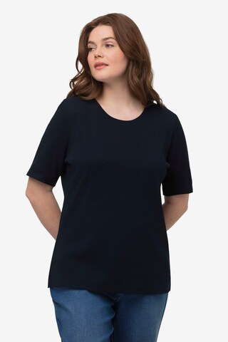 Ulla Popken Shirt (GOTS) in Blau: predná strana