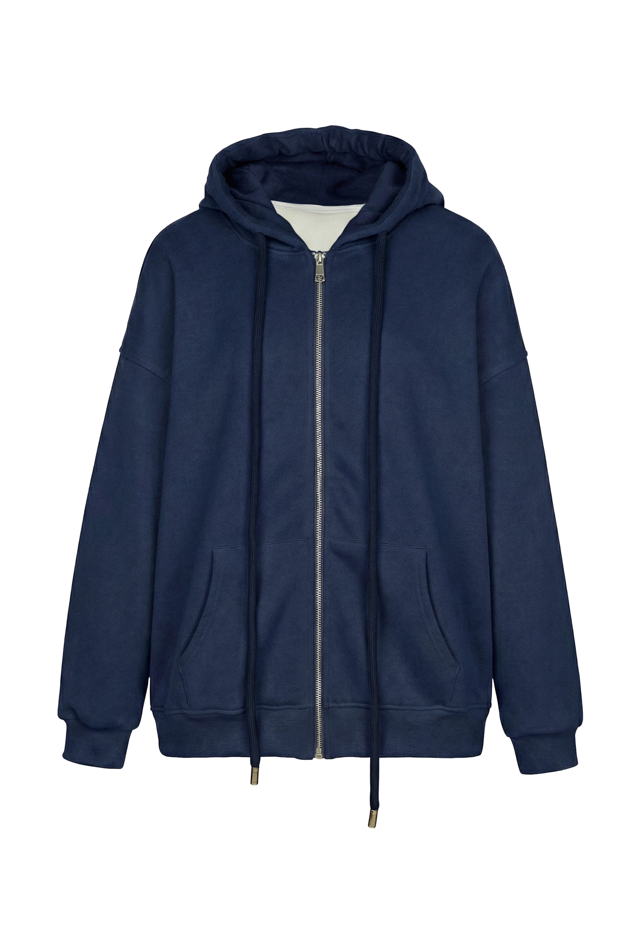 MYMO - Sudadera con cremallera en azul: frente