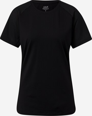 T-shirt fonctionnel Casall en noir : devant