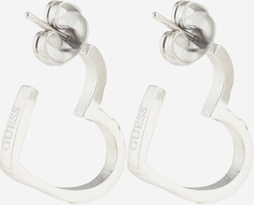 Boucles d'oreilles 'Heart To Heart' GUESS en argent