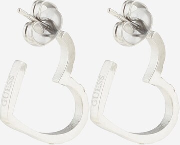 GUESS Earrings 'Heart To Heart' in Silver
