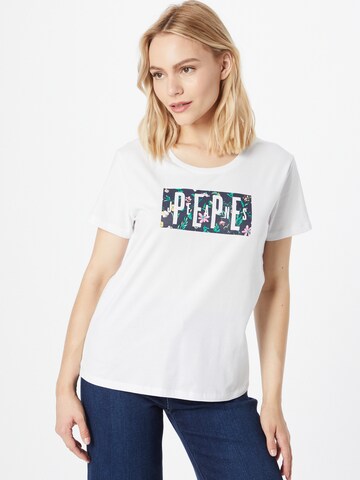 Pepe Jeans Póló 'PATSY' - fehér: elől