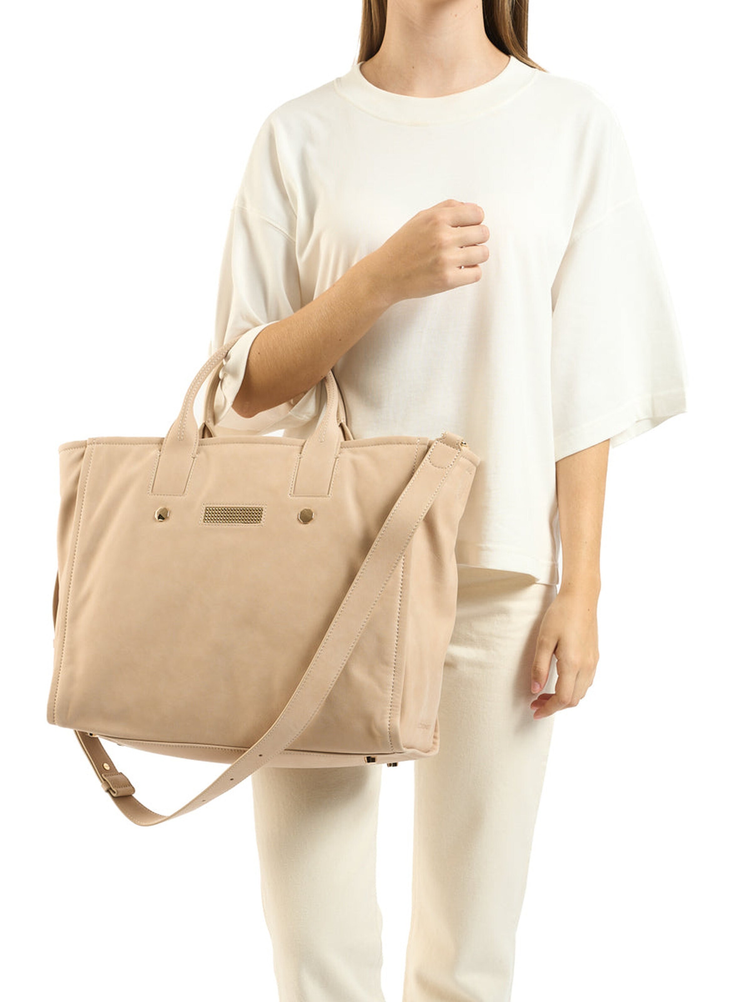Clio Shopper 'MAXI GIRLY CLASSIC' in Beige