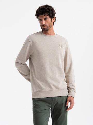 Ombre Sweatshirt in Beige: voorkant