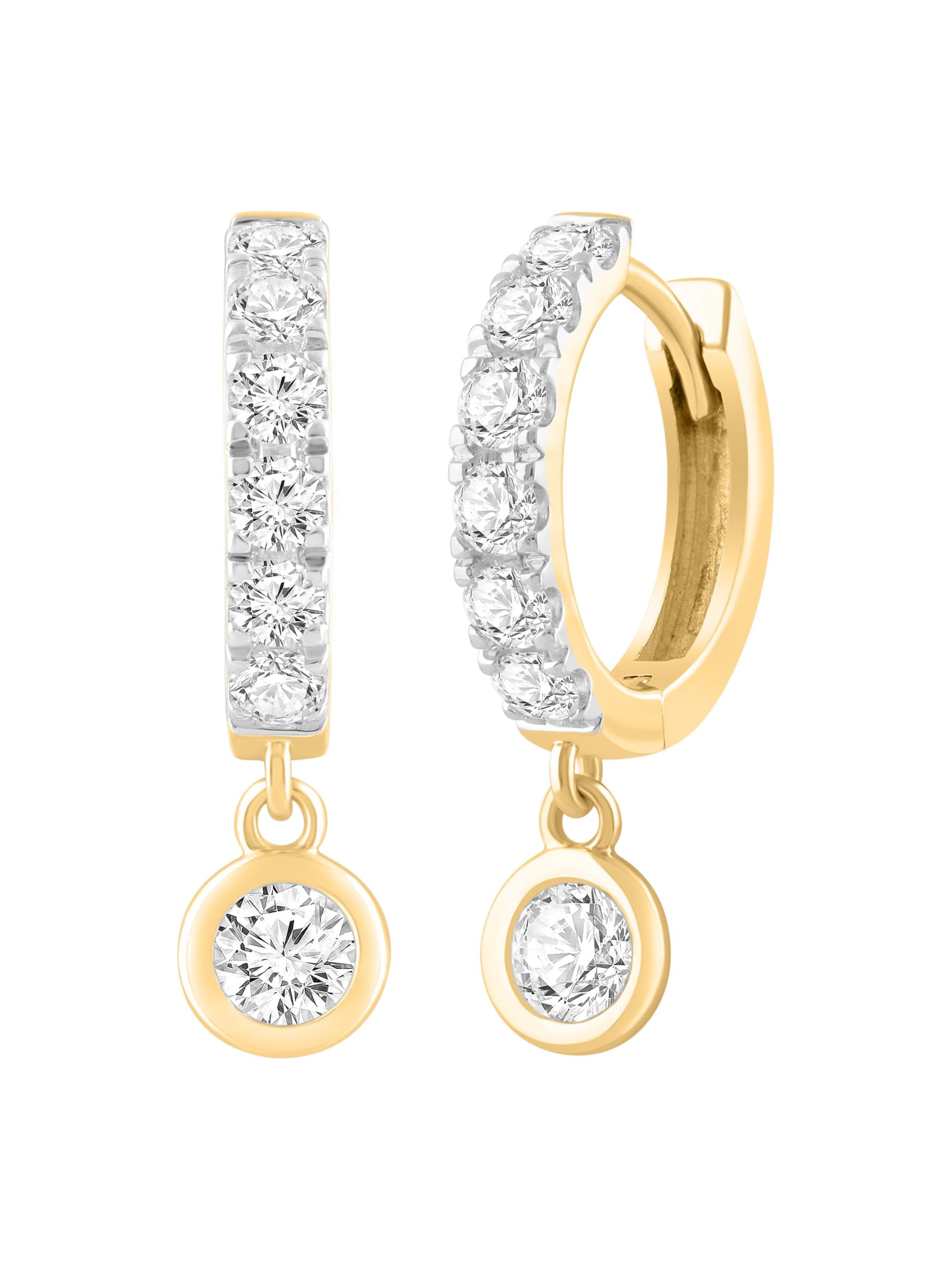 ETHISHER DIAMANTEN Earrings in Yellow: front