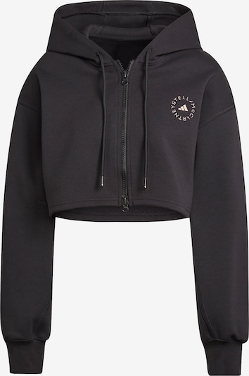 Bluză cu fermoar sport adidas by Stella McCartney pe negru, Vizualizare produs