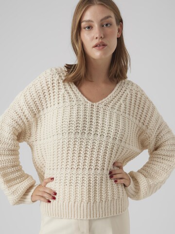 VERO MODA Pullover i beige