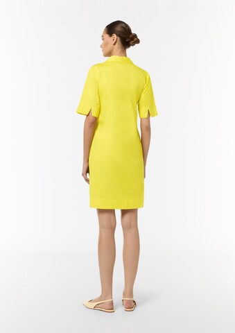 Robe-chemise COMMA en jaune : derrière