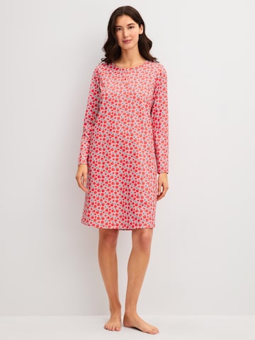 Camicia da notte 'Ornament Nights' di CALIDA in rosso