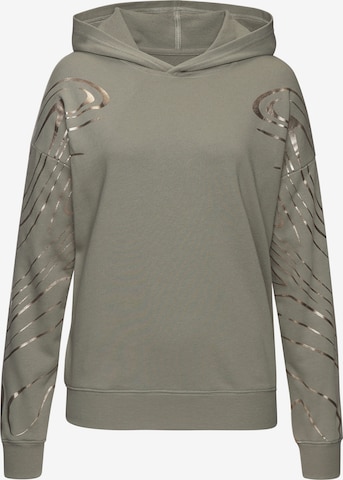 Sweat-shirt LASCANA ACTIVE en vert : devant