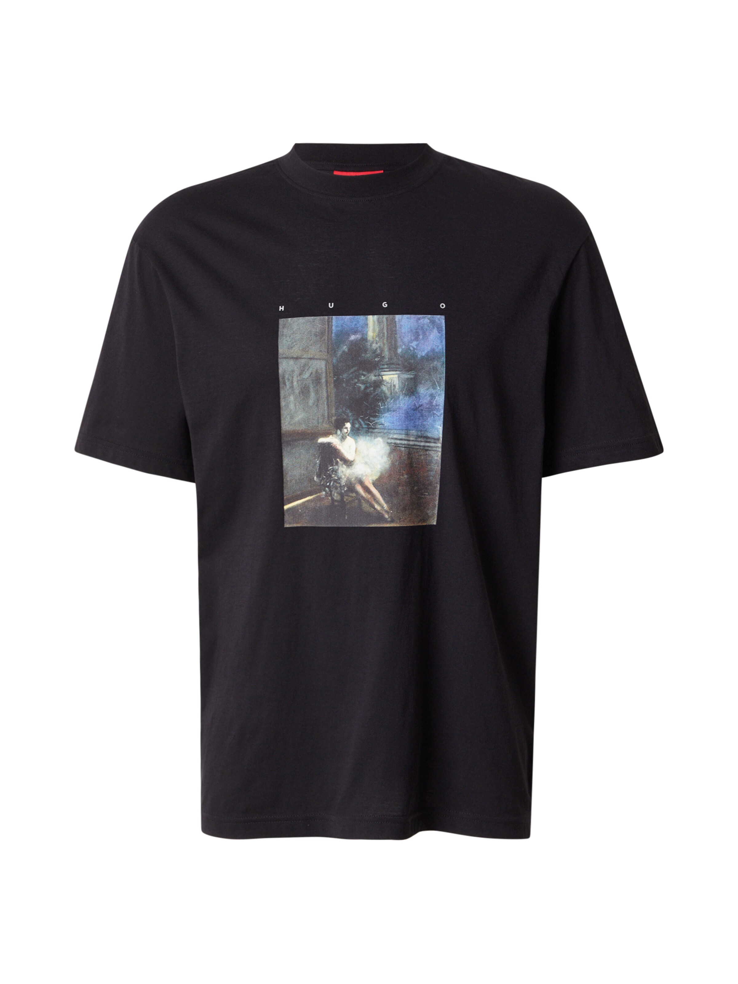 Maglietta 'Dabolos' di HUGO in nero: frontale