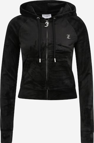 Juicy Couture Tall Кофта на молнии 'MADISON' в Черный: спереди