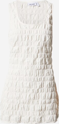 WEEKDAY Платье 'Neat' в Белый: спереди