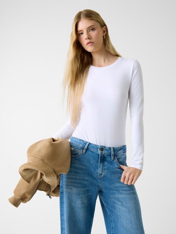 GUESS Shirt Bodysuit in White: front