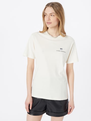 T-shirt Chiara Ferragni en blanc : devant