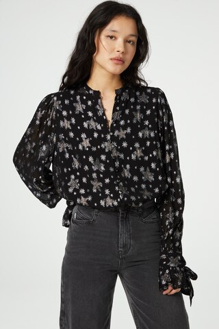 Fabienne Chapot Blouse 'Kylie' in Zwart: voorkant