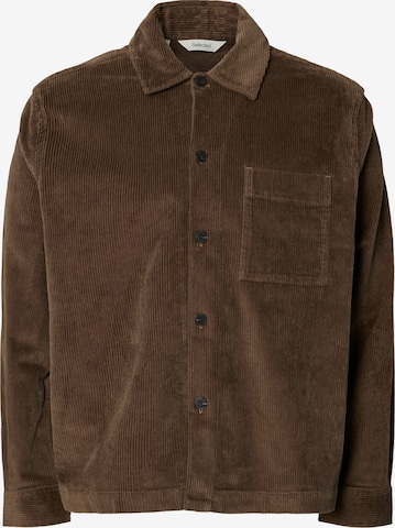 Veste mi-saison 'SLMotto Kris' SELECTED en marron : devant